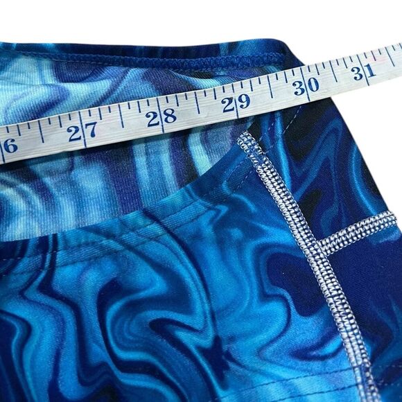 Speedo Blue Wave Endurance+ Fusion Vibe Crossback One Piece Swimsuit S - Picture 6 of 8